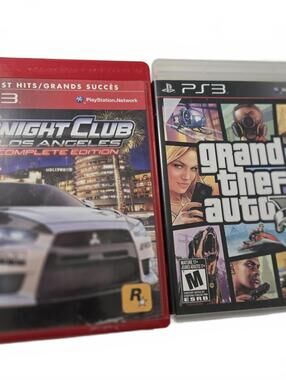 PlayStation 3 Game Bundle: Midnight Club Los Angeles Complete Edition & GTA 5